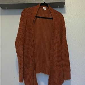 Mossimo Supply Co. Sweaters - Burnt Orange Knit Cardigan Mossimo Supply Co. Sweaters - Burnt Orange Knit Cardigan